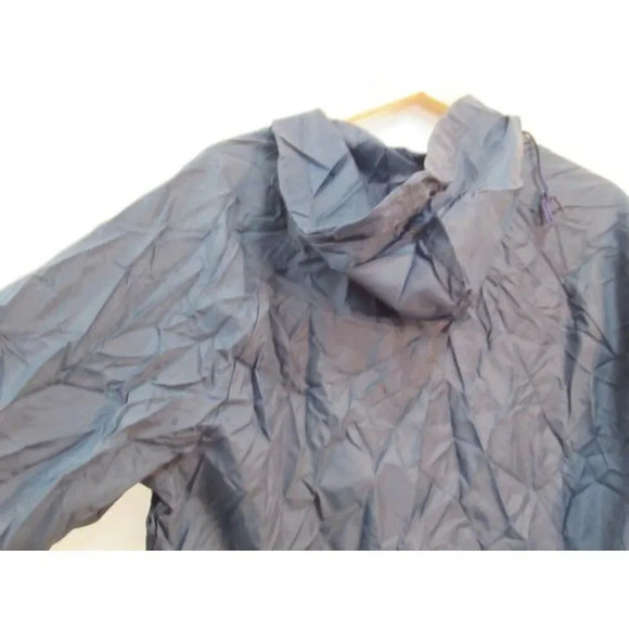 Vintage Windbreaker U.S. Space Camp Jacket Half Zip Hooded Navy Blue Medium - Picture 7 of 8